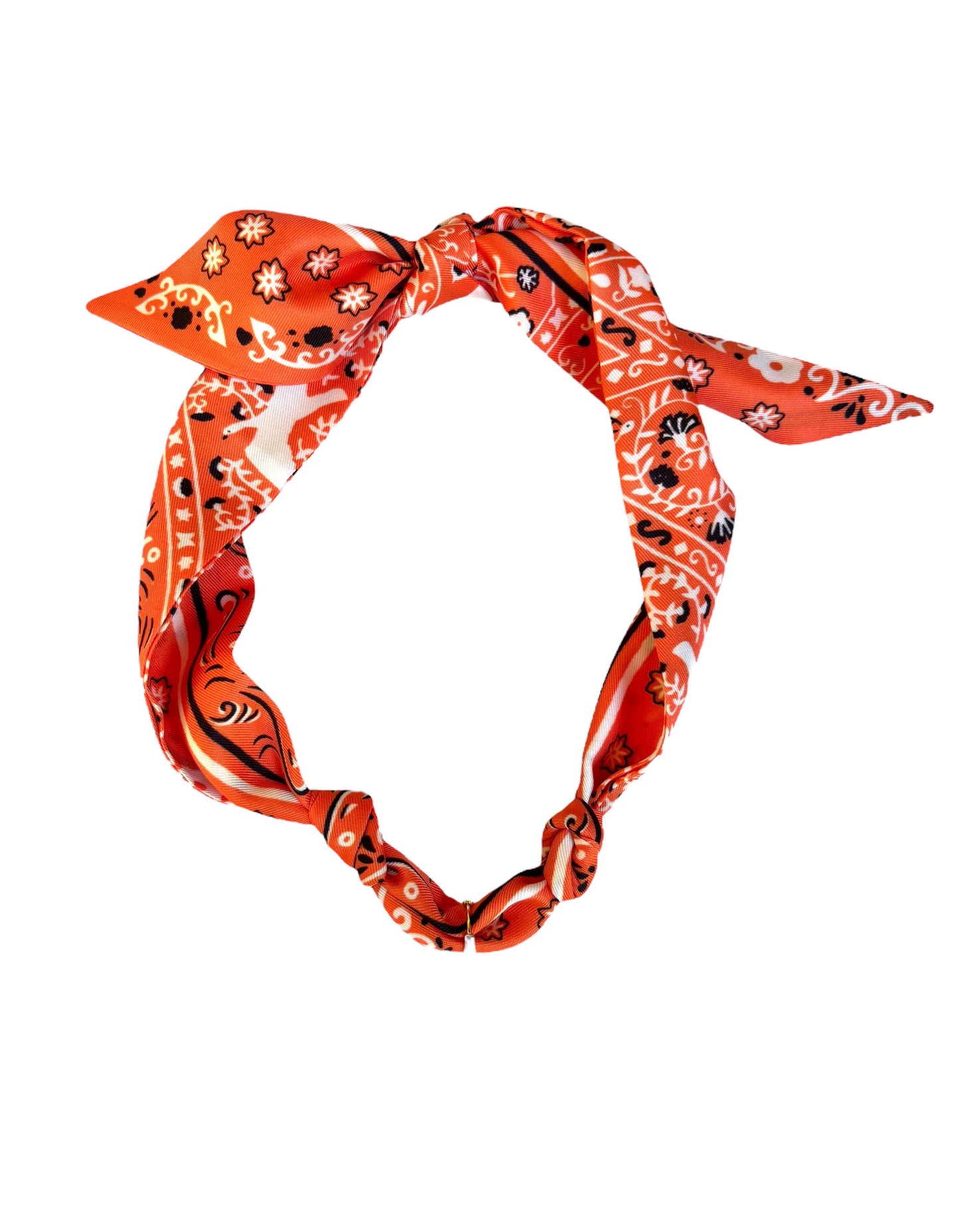 Custom Game Day scarf necklace/bandana orange