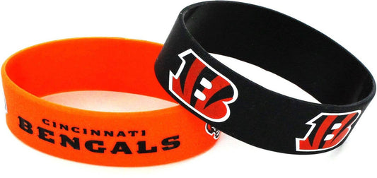 NFL Cincinnati Bengals Wide Bracelet, 2-Pack