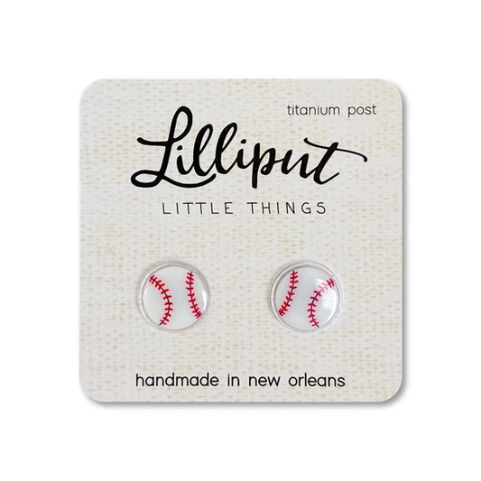 Baseball Stud Earrings
