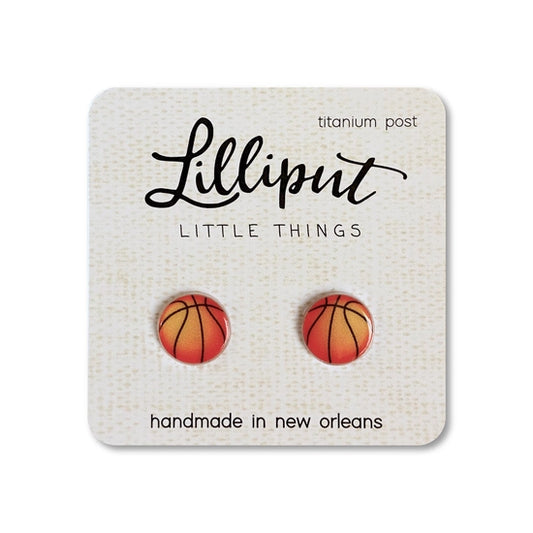 Basketball Stud Earrings