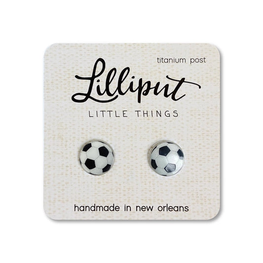 Soccer Stud Earrings